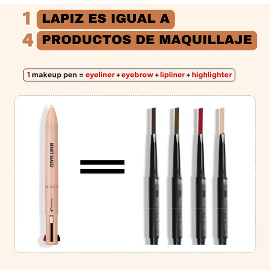 MAKEUP 4 EN 1 - DELINEADOR PREMIUM